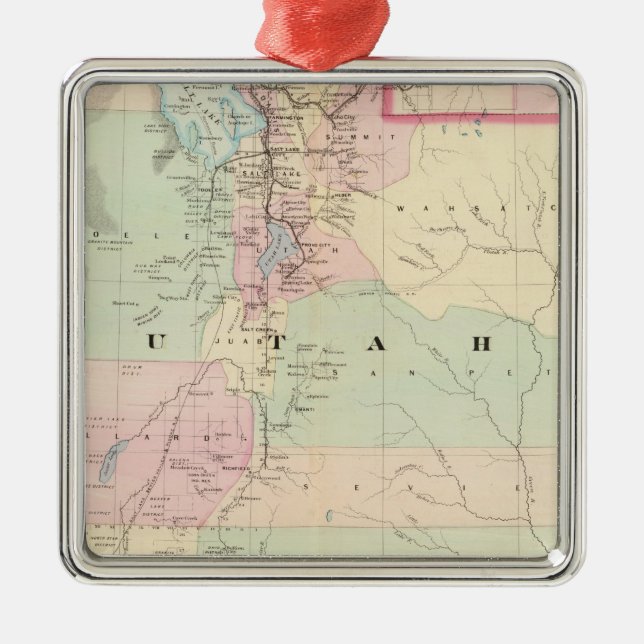 Utah 3 julgransprydnad metall (Framsidan)