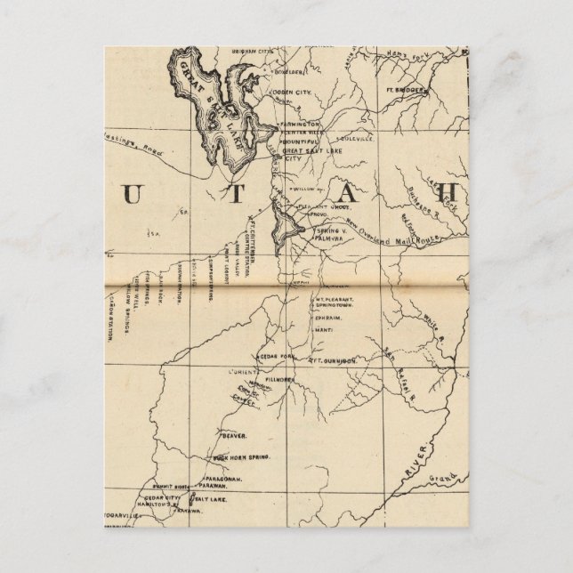 Utah 9 vykort (Framsida)