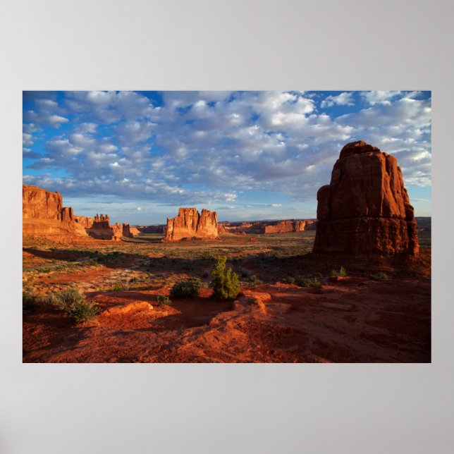 Utah, Arches National Park, klippformationer 1 Poster (Framsidan)