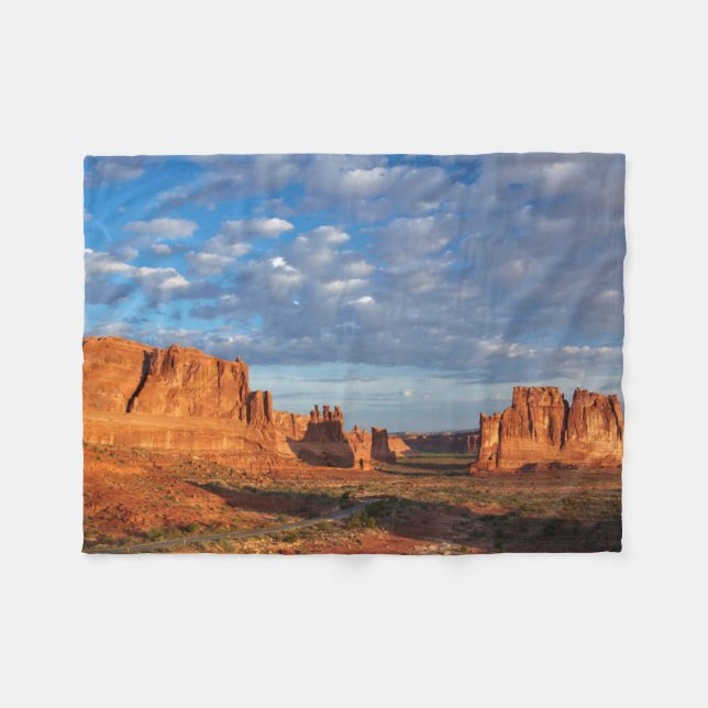 Utah, Arches National Park, klippformationer 2 Fleecefilt (Framsidan (Horisontell))
