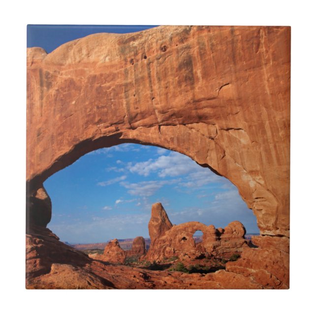 Utah, Arches National Park, Turret Arch 3 Kakelplatta (Framsidan)