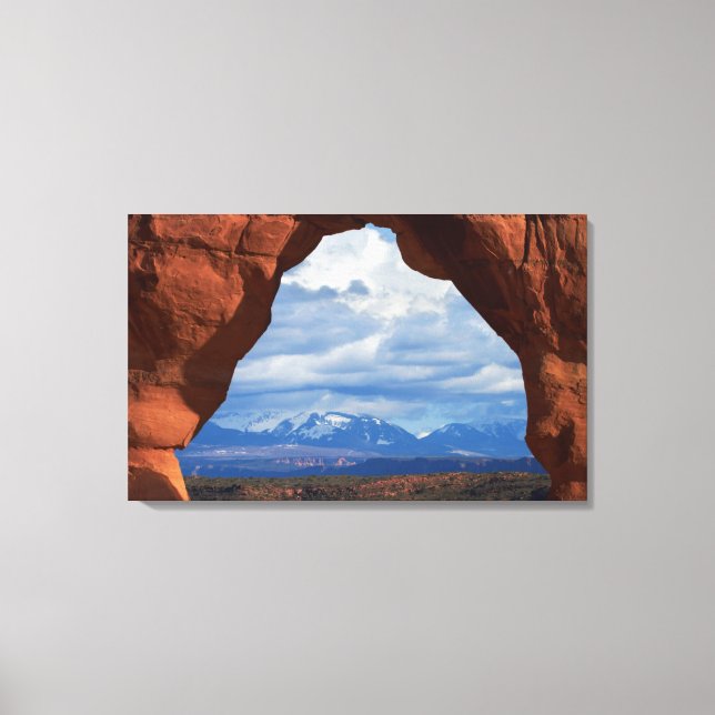 Utah, Arches nationalpark, ömtålig båge Canvastryck (Framsida)