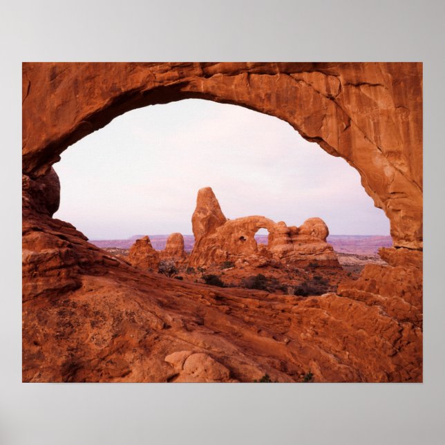 Utah, Arches nationalpark, Turret Arch 1 Poster (Framsidan)
