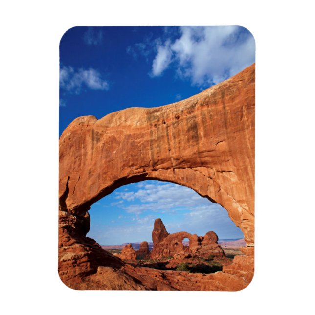 Utah, Arches nationalpark, Turret Arch 2 Magnet (Vertikal)