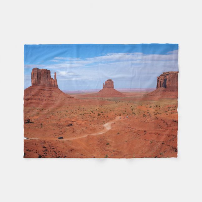 Utah. Arizona-gränsen, Navajo Nation, Monument Fleecefilt (Framsidan (Horisontell))