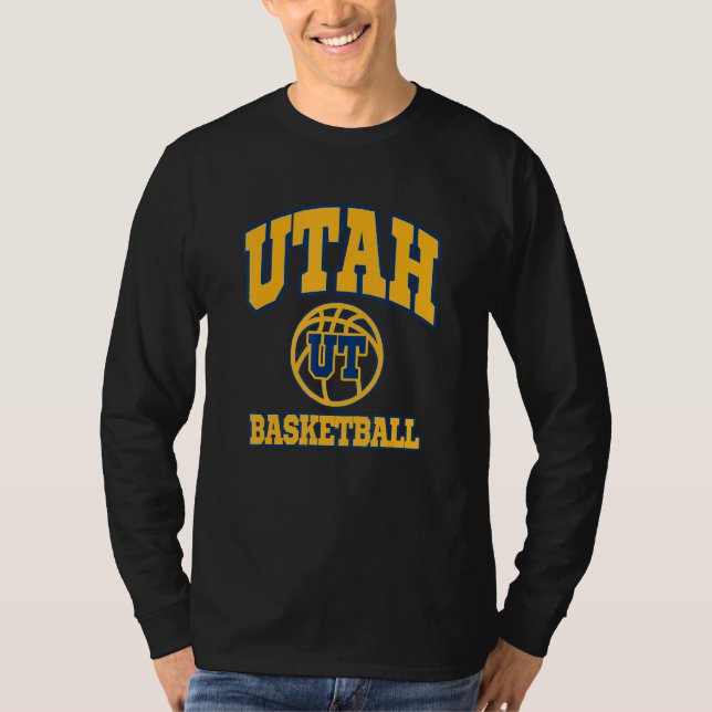Utah Basketball Fläkt Jersey Stil Sporty Design St T Shirt (Framsida)