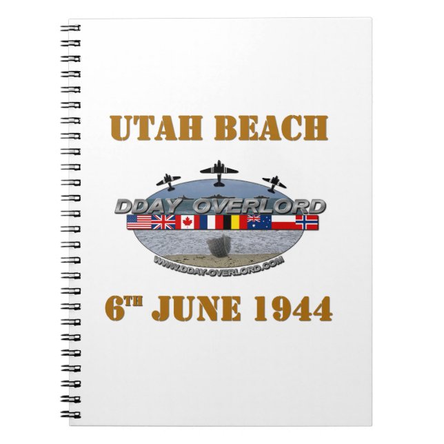 Utah Beach 6e juni 1944 Anteckningsbok (Framsidan)