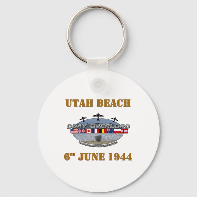 Utah Beach 6th June 1944 Nyckelring (Framsida)