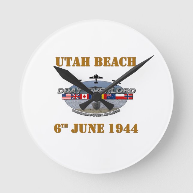 Utah Beach 6th June 1944 Rund Klocka (Framsida)