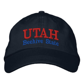 Utah Beehive State Embroized Hat Broderad Keps