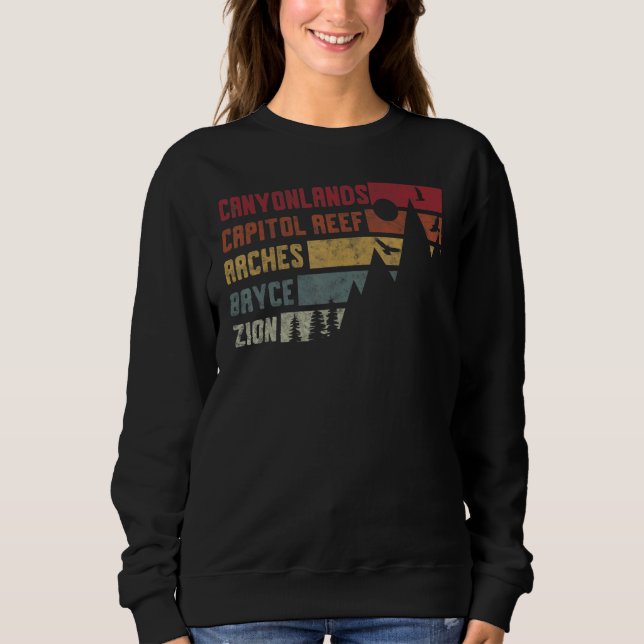 Utah Beehive State National Parker Mighty 5 Bryce  T Shirt (Framsida)