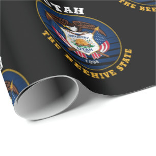 UTAH BEEHIVE STATFLAGG PRESENTPAPPER