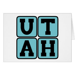 UTAH Bihivesstaten USA Salt Lake City Mormon SLC Hälsningskort