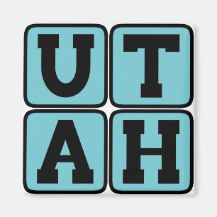 UTAH Bihivesstaten USA Salt Lake City Mormon SLC Magnet