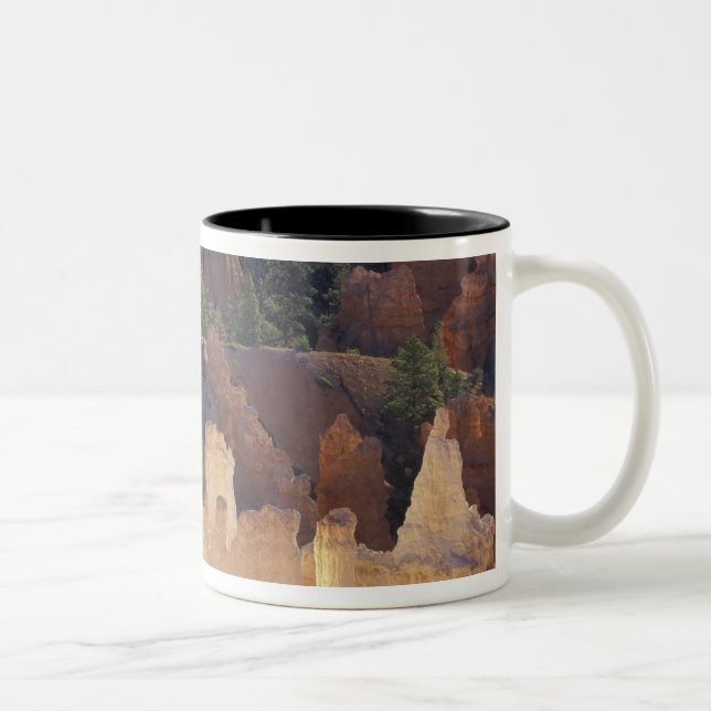Utah, Bryce Canyon nationalpark. Hoodoos Två-Tonad Mugg (Höger)