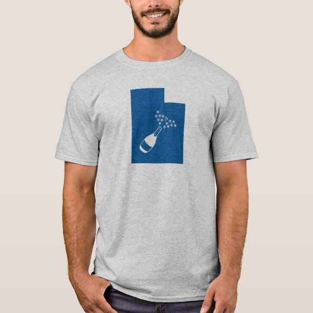 Utah Champagne Powder Tee Shirt (Framsida)
