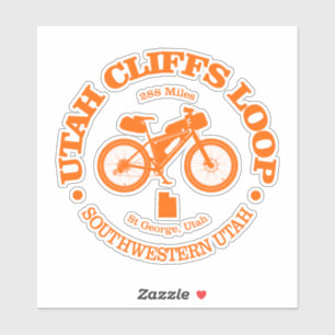 Utah Cliffs Loop (cykling) Klistermärken