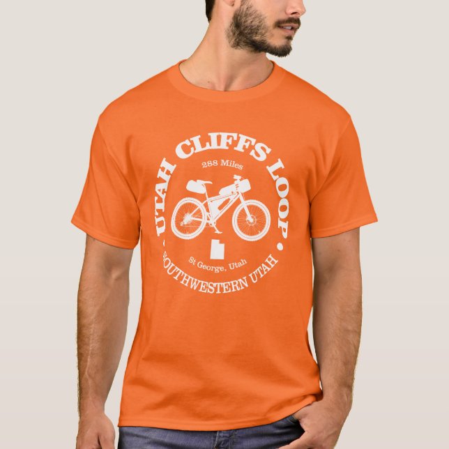 Utah Cliffs Loop (cykling) T Shirt (Framsida)