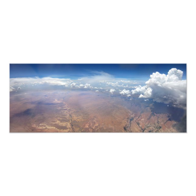 Utah Cloudscape från 36 000 fot Fototryck (Framsidan)