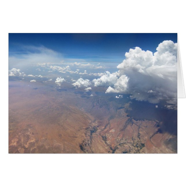 Utah Cloudscape från 36 000 fot Hälsningskort (Framsidan Horizontal)
