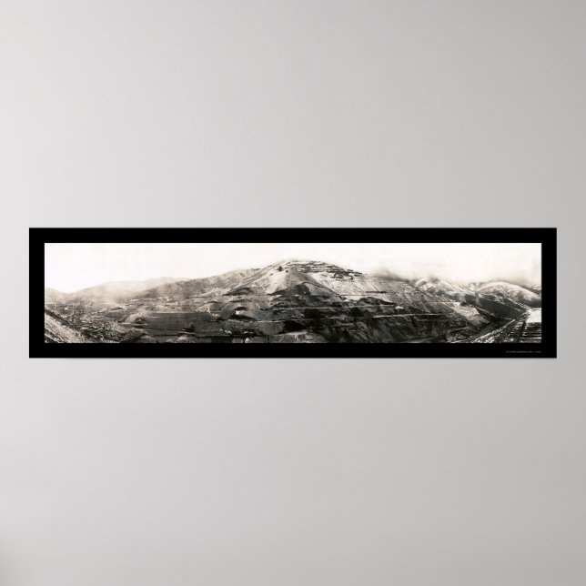 Utah Copper Mining Photo 1909 Poster (Framsidan)