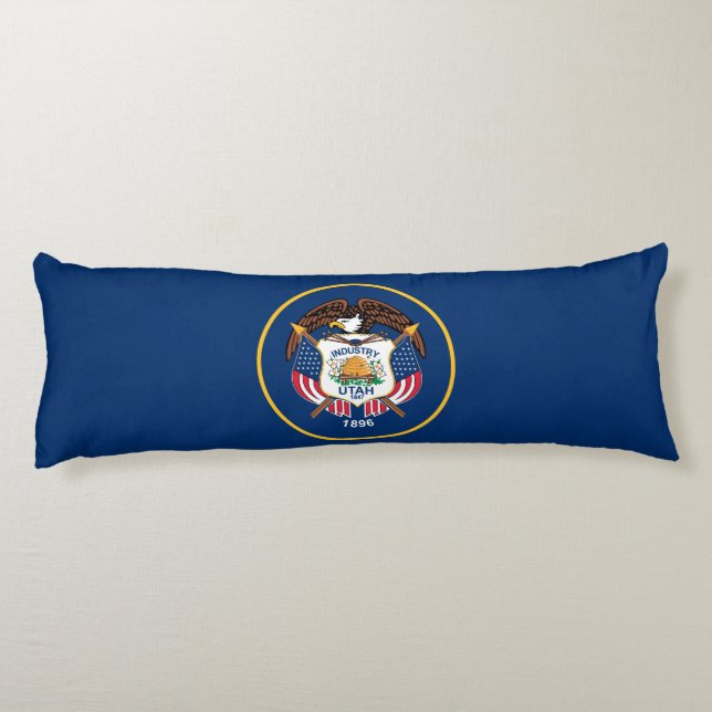 Utah delstatsflagga kroppskudde (Baksidan)