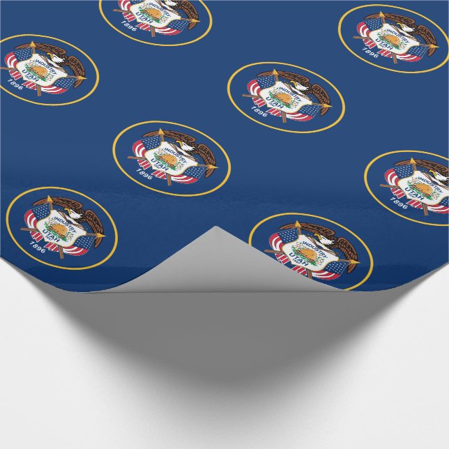 Utah delstatsflagga presentpapper (Hörn)