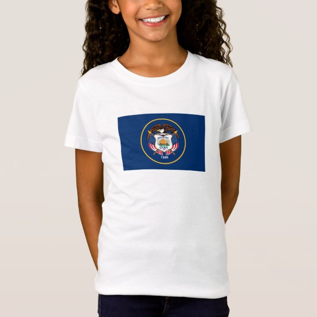 Utah delstatsflagga t shirt (Framsida)