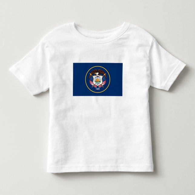 Utah delstatsflagga t shirt (Framsida)