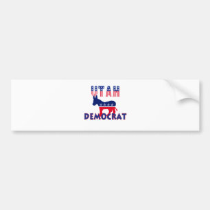 Utah demokrat bildekal