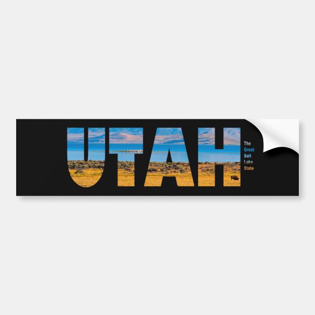Utah, den Underbara staten Sjö Bildekal (Framsidan)