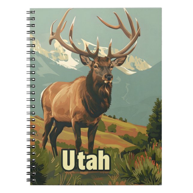 Utah Elk Anteckningsbok (Framsidan)