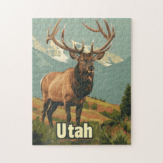 Utah Elk Pussel (Vertikal)