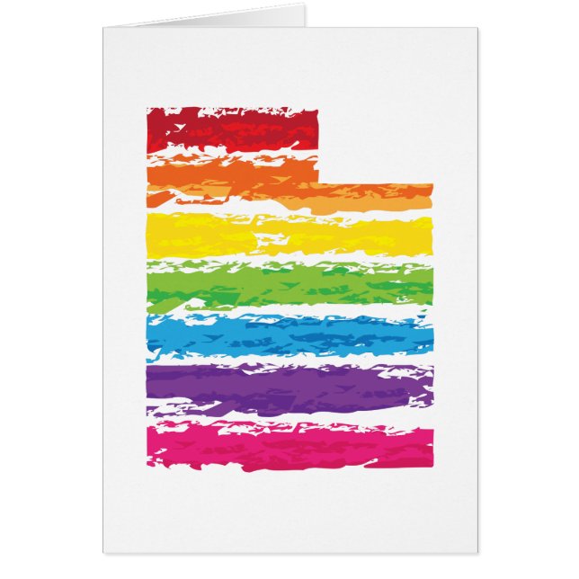 utah färg strokes hälsningskort (Framsidan)