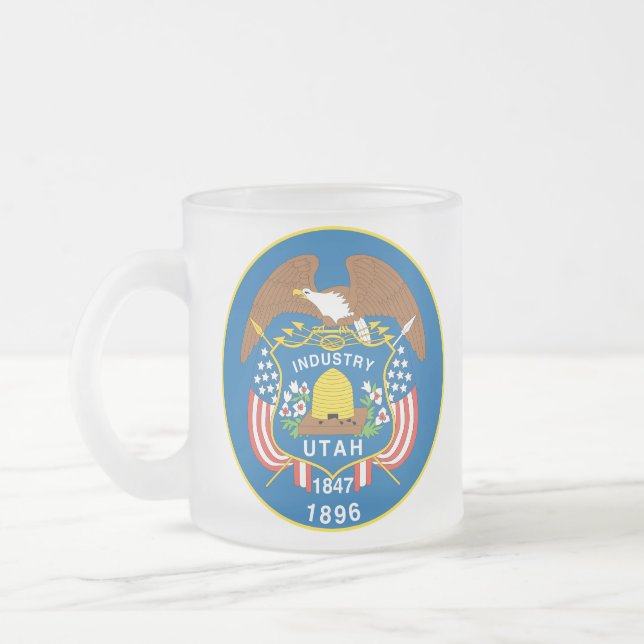 Utah Flagga Coffee Mugg (Vänster)