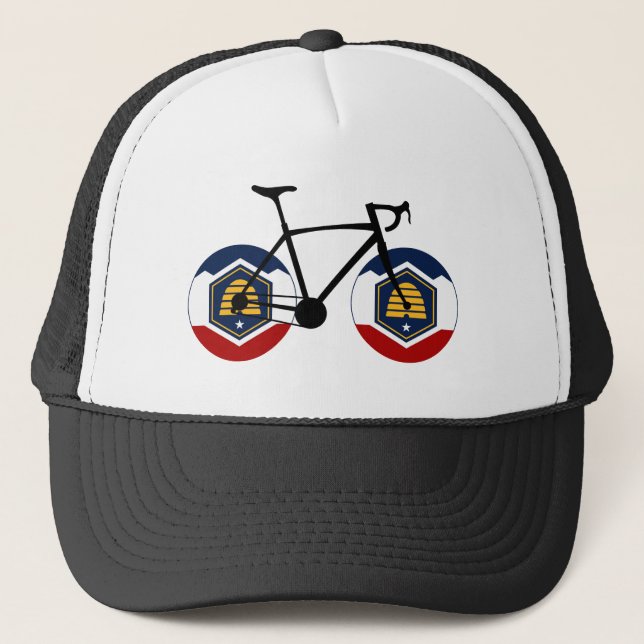 Utah Flagga Cycling Keps (Framsida)