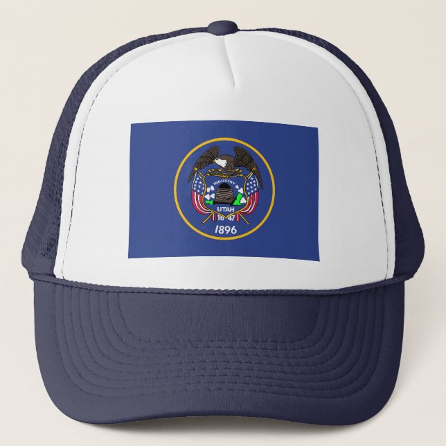 Utah Flagga Hat Truckerkeps (Framsida)
