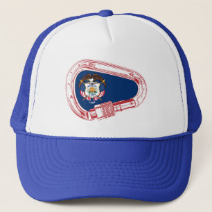 Utah Flagga klätting Carabiner Keps