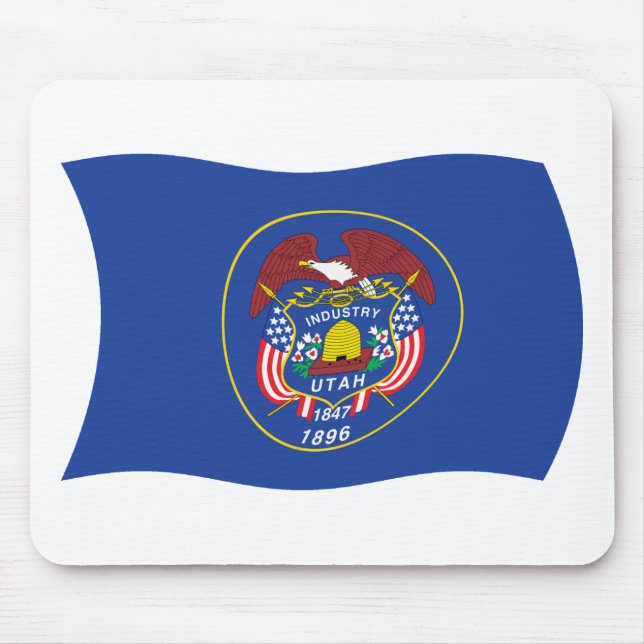 Utah Flagga Mousepad Musmatta (Framsidan)