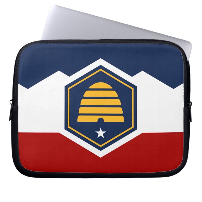 Utah Flagga på Laptopfodral Laptop Fodral (Framsidan)