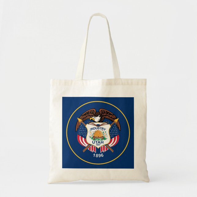 Utah flagga tygkasse (Framsidan)