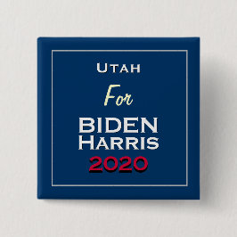 Utah for BIDEN HARRIS 2020 Square Knapp