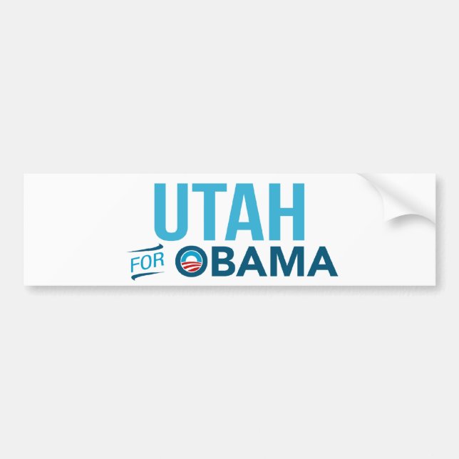 Utah för den Barack Obama Biden bildekalet Bildekal (Framsidan)