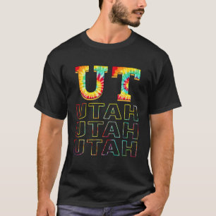 Utah Funny Tie Dye Vintage Retro T Shirt