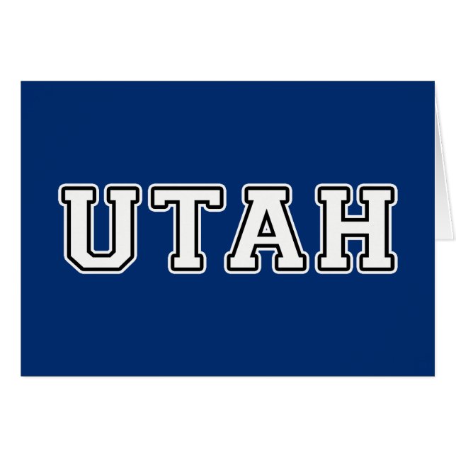 Utah Hälsningskort (Framsidan Horizontal)