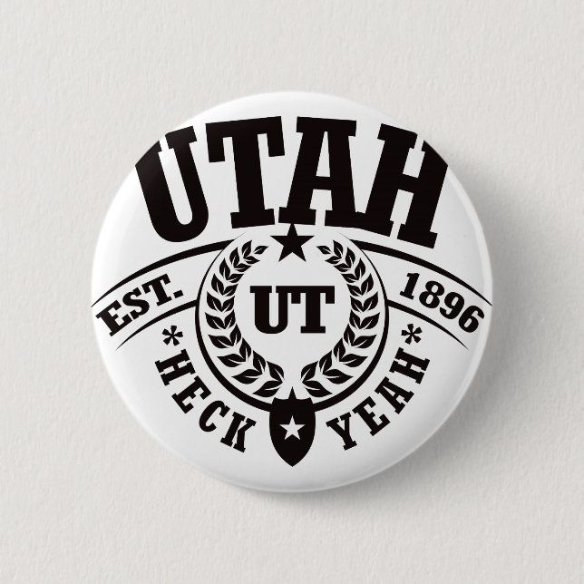Utah Heck Yeah, Est. 1896 Knapp (Framsida)