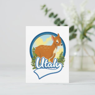 Utah Hjort Travel logotyp Helg Vykort