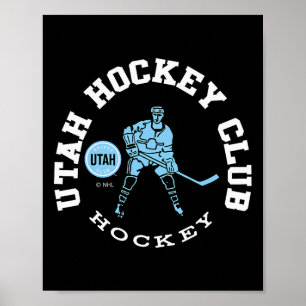 Utah Hockey Club Edge Dark Heather Officiellt Lice Poster