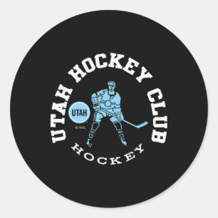 Utah Hockey Club Edge Dark Heather Officiellt Lice Runt Klistermärke
