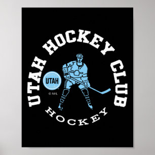 Utah Hockey Club Edge Svart Officiellt Licensierad Poster